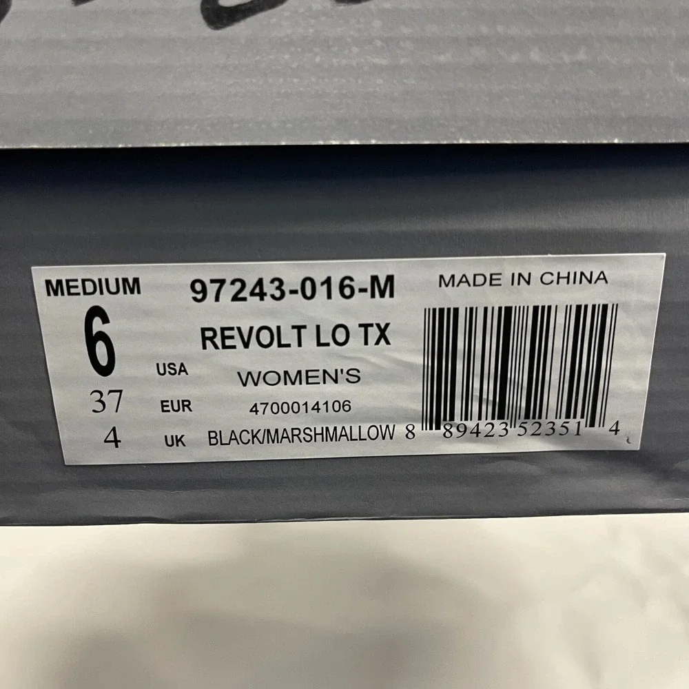 Palladium Revolt Womens 6 Black Marshmallow Chunky Sole‎ 97 Lo TX